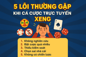 5 Lỗi Thường Gặp Khi Cá Cược Trực Tuyến XENG